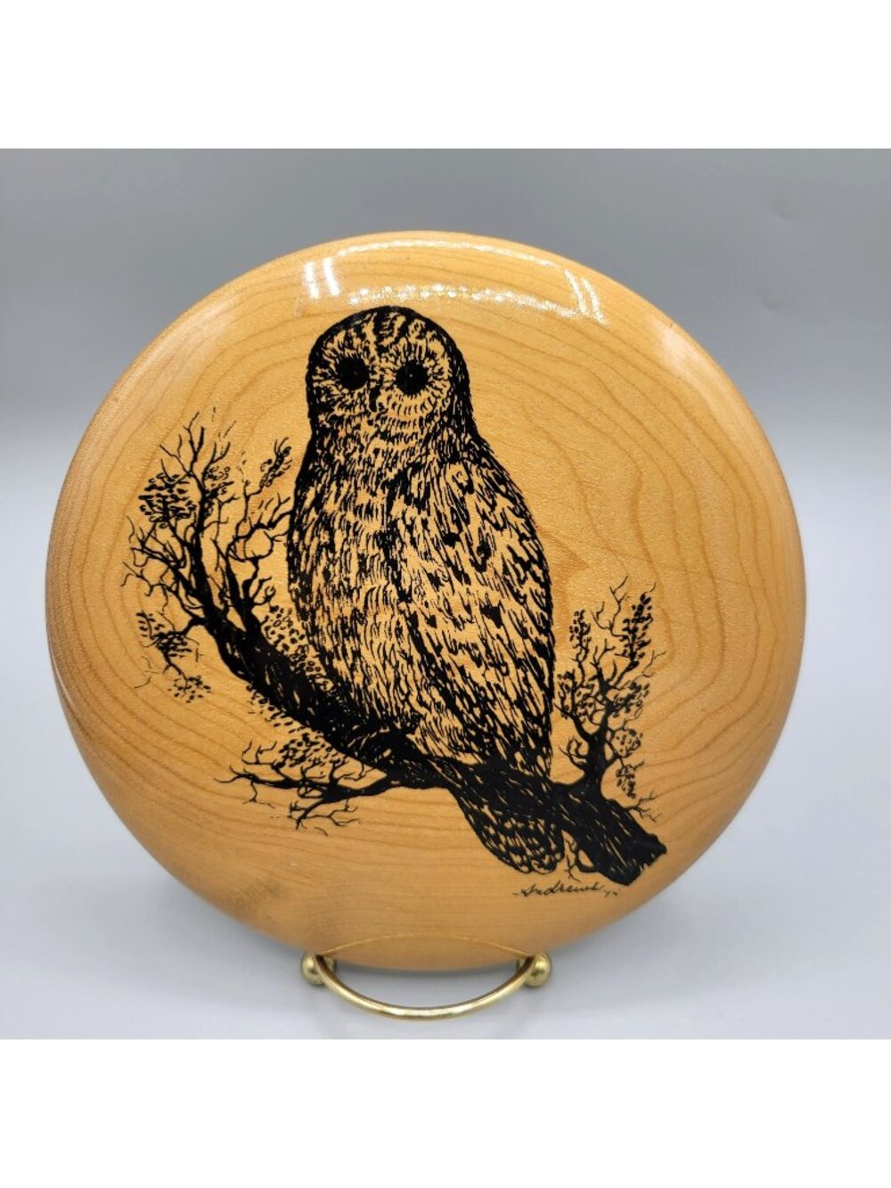 Myrtlewood Wall Plaque Owl Oregon Myrtlewood Polished Bayview Myrtlewood Shop